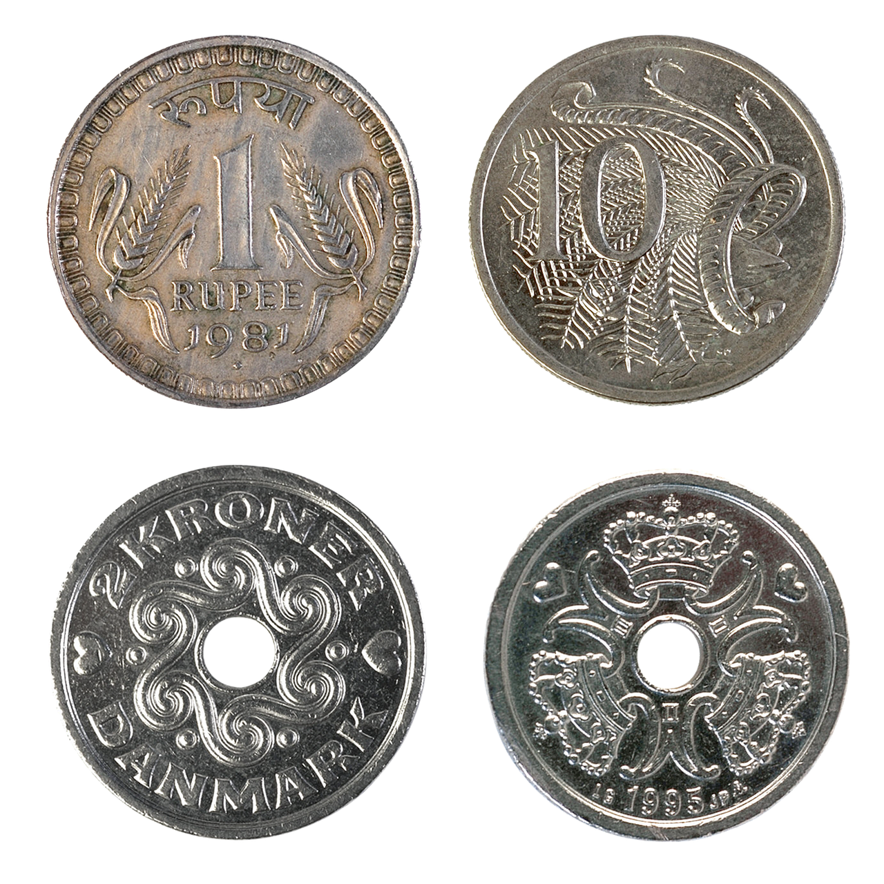 rupee danish krone 10 cents free photo