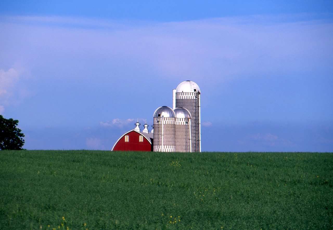 rural landscape farming barns free photo