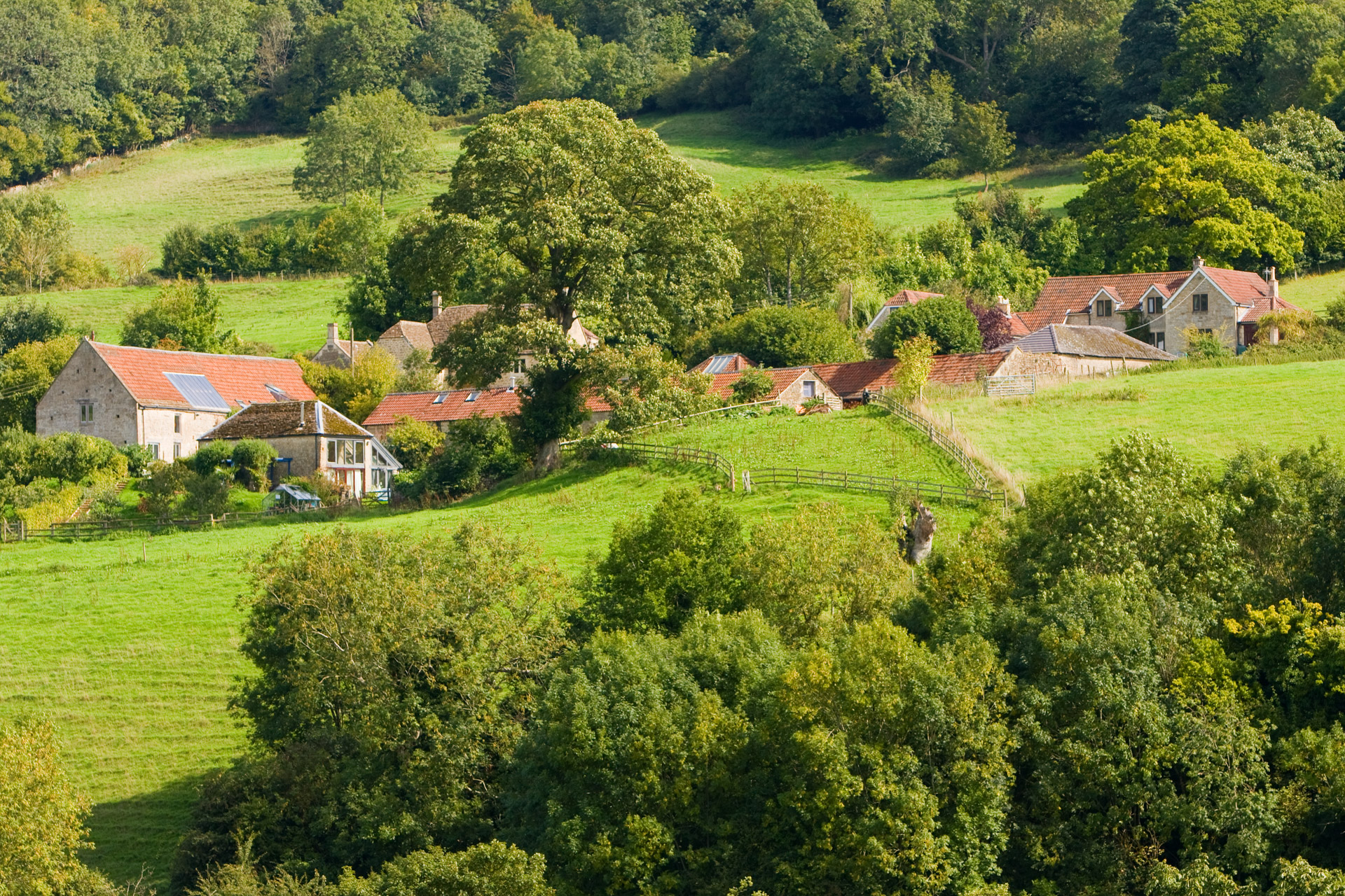 rural landscape house free photo