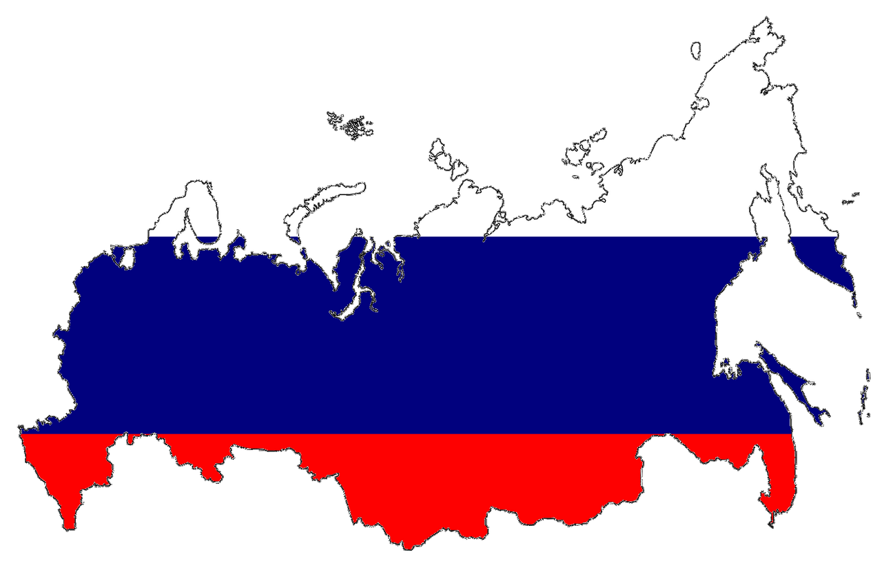 russia flag map free photo