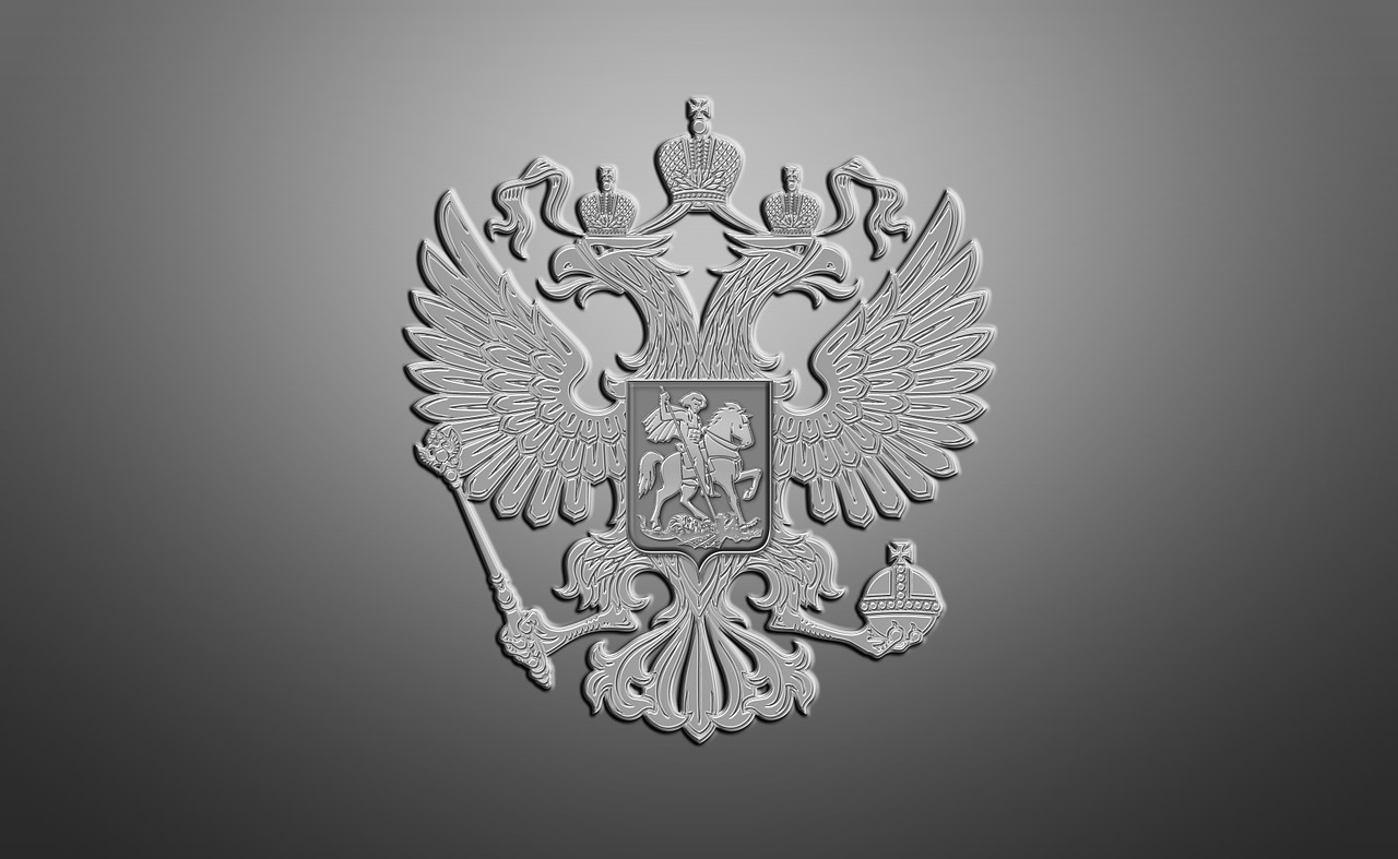 russian flag russian coat of arms russian imperial eagle free photo