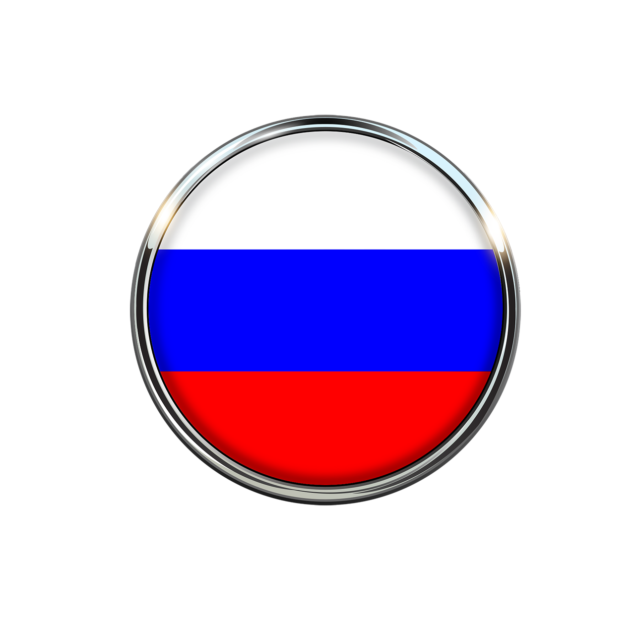 russia flag circle free photo