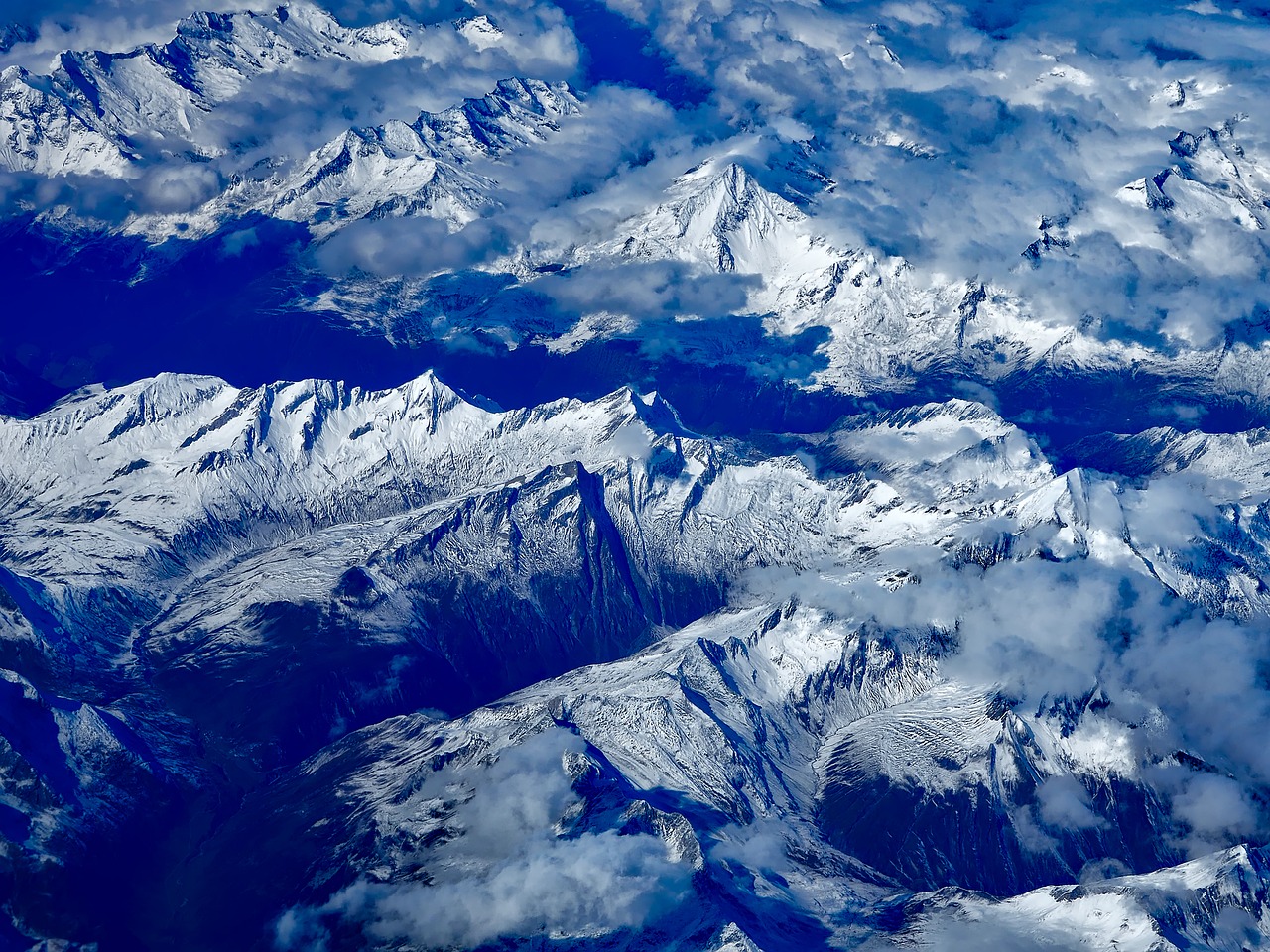 russia mountains aerial view free photo