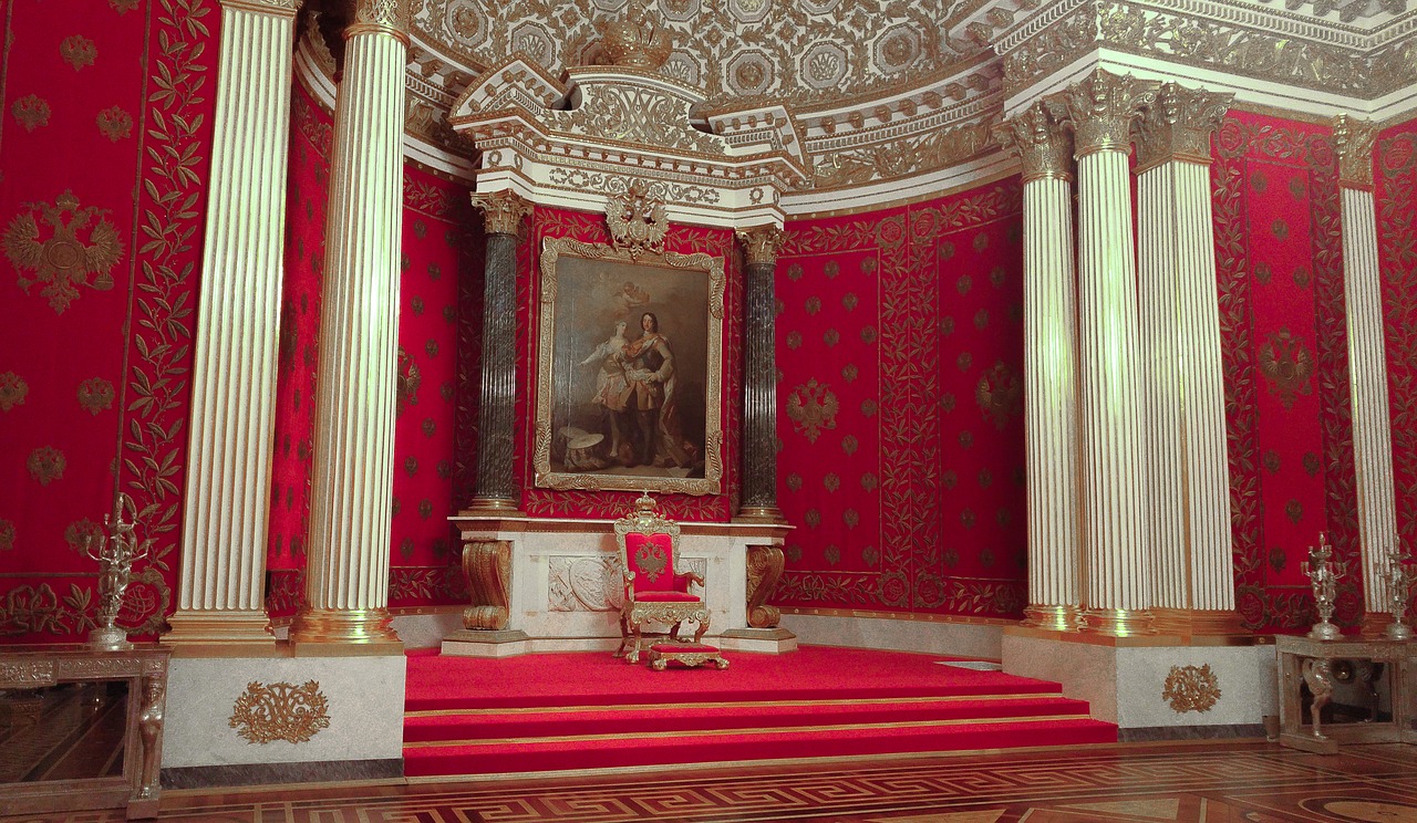 russia palace throne free photo
