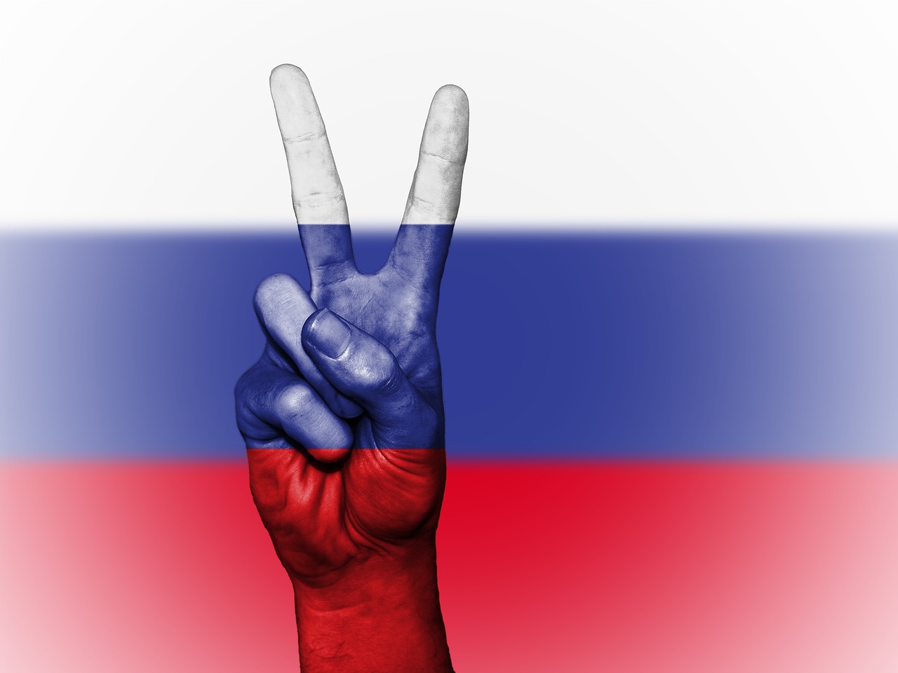 russia peace hand free photo