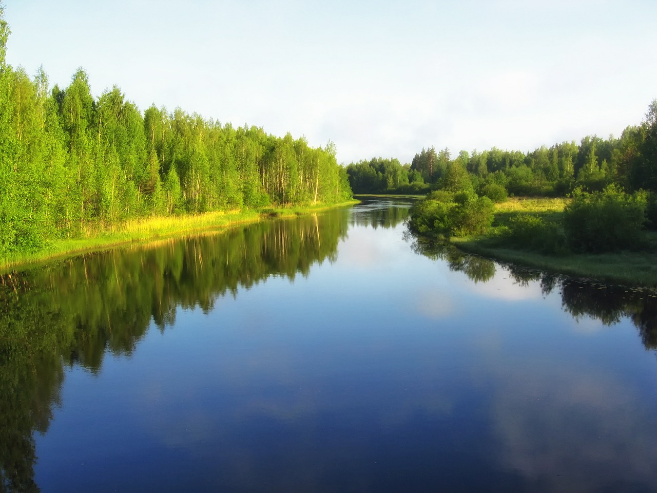 russia river water free photo