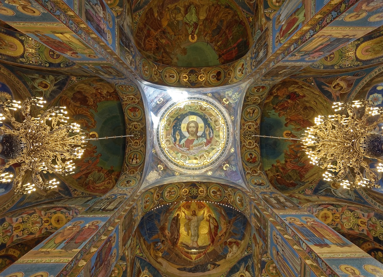 russia  sankt petersburg  church of the resurrection free photo