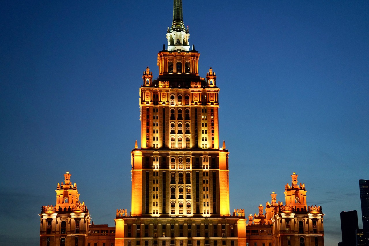 russia  moscow  hotel ukraine free photo