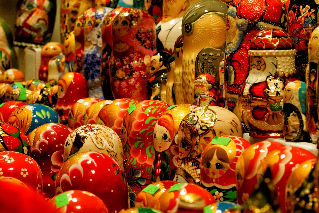 russian dolls matriochkas nesting free photo