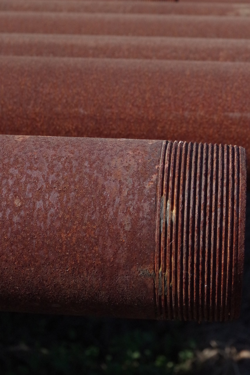rust pipe old free photo