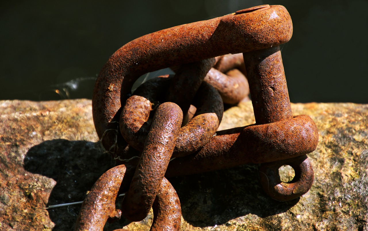 rust chain metal free photo