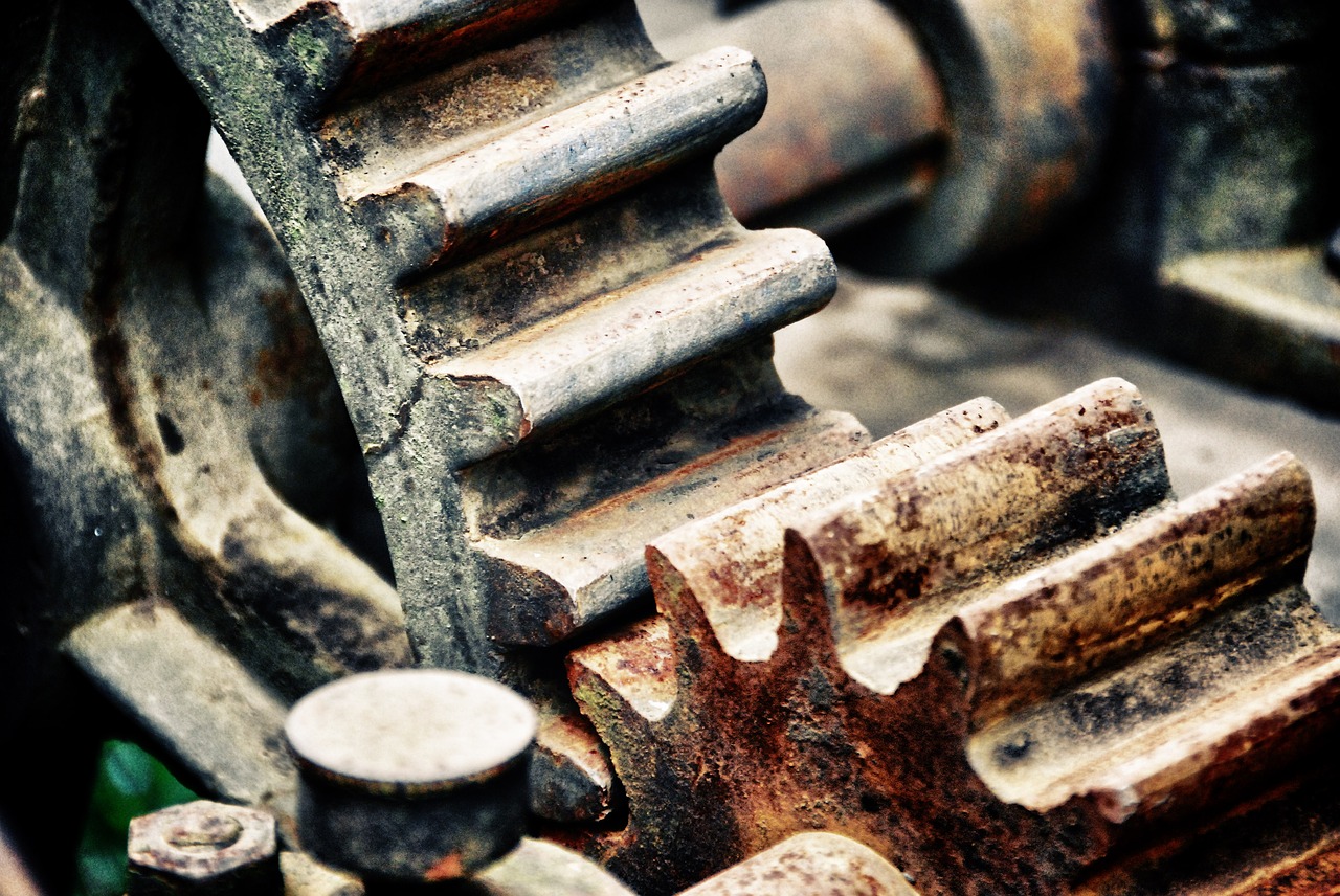 rusted gear gears free photo