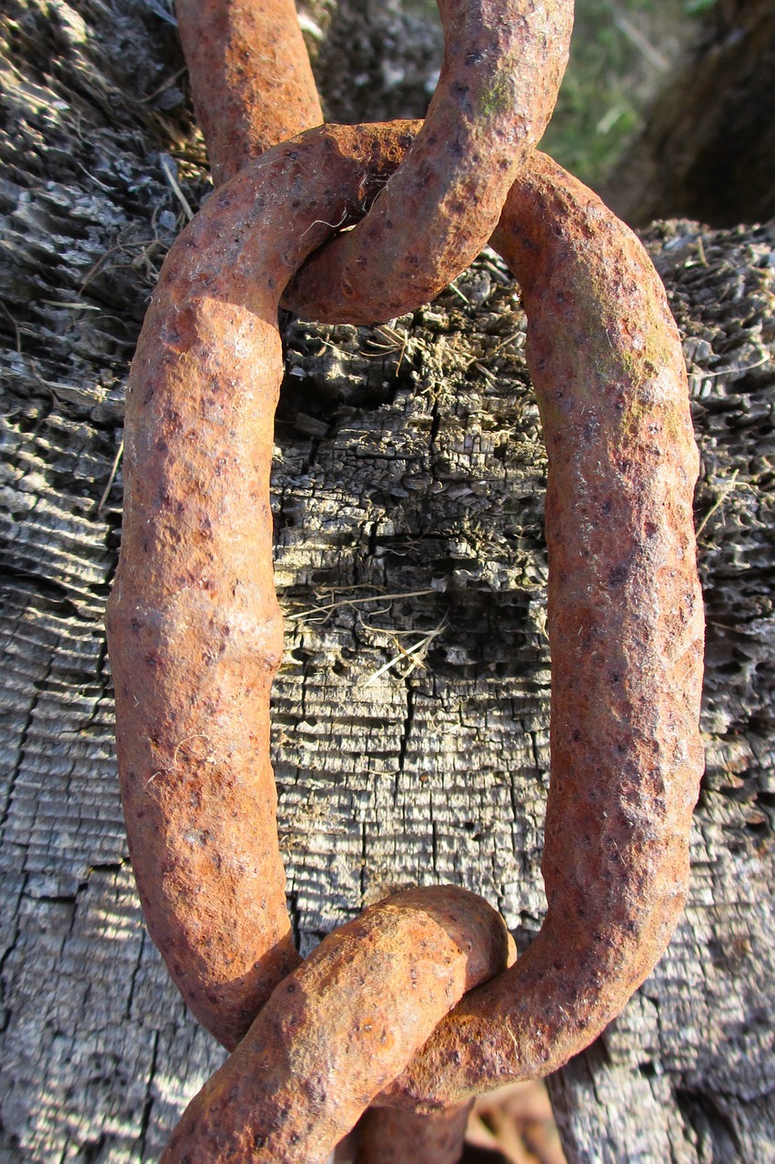 rusted chain link iron free photo