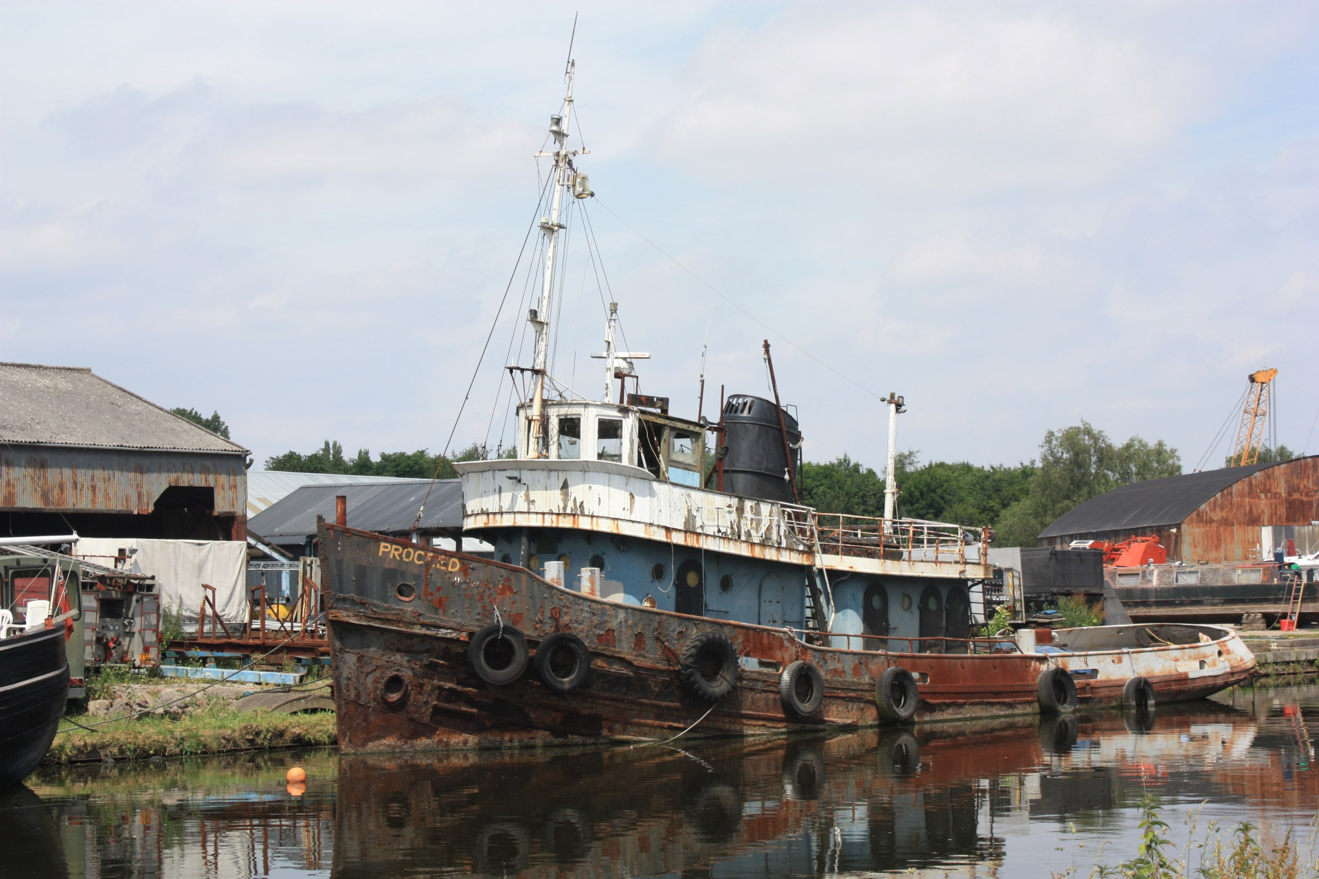 rust ship boat free photo