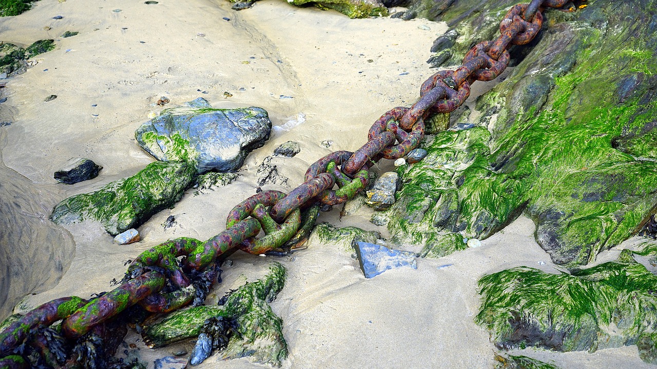 rusty chain old free photo