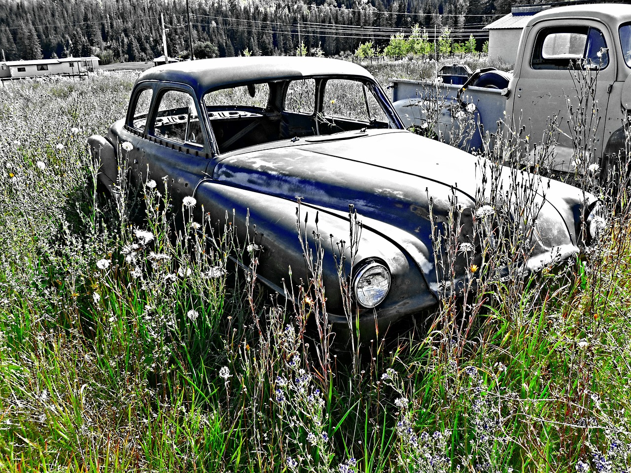 rusty old timer old car free photo