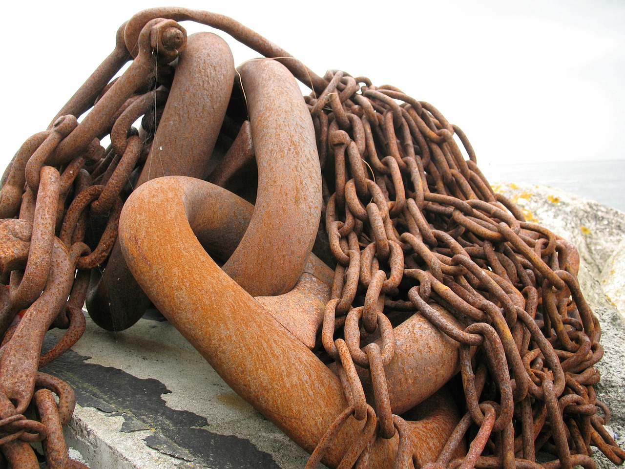 rusty chains rusted free photo