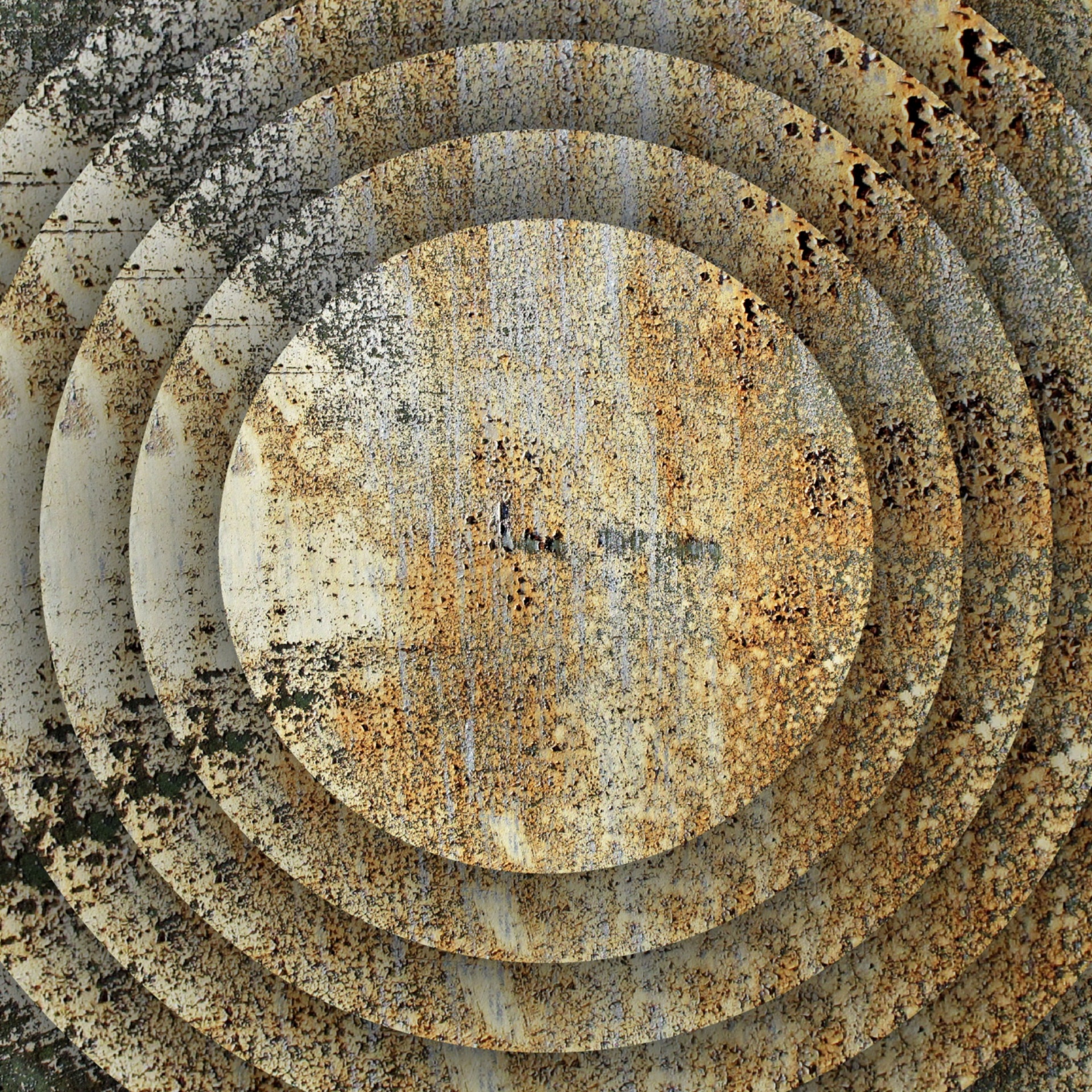 wallpaper concentric rusty free photo