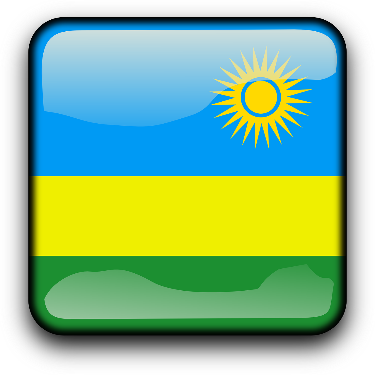rwanda flag country free photo