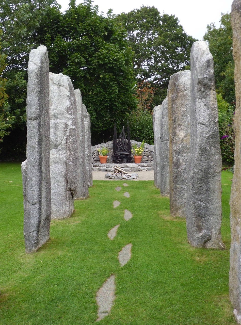 s bridget'garden throne celts free photo