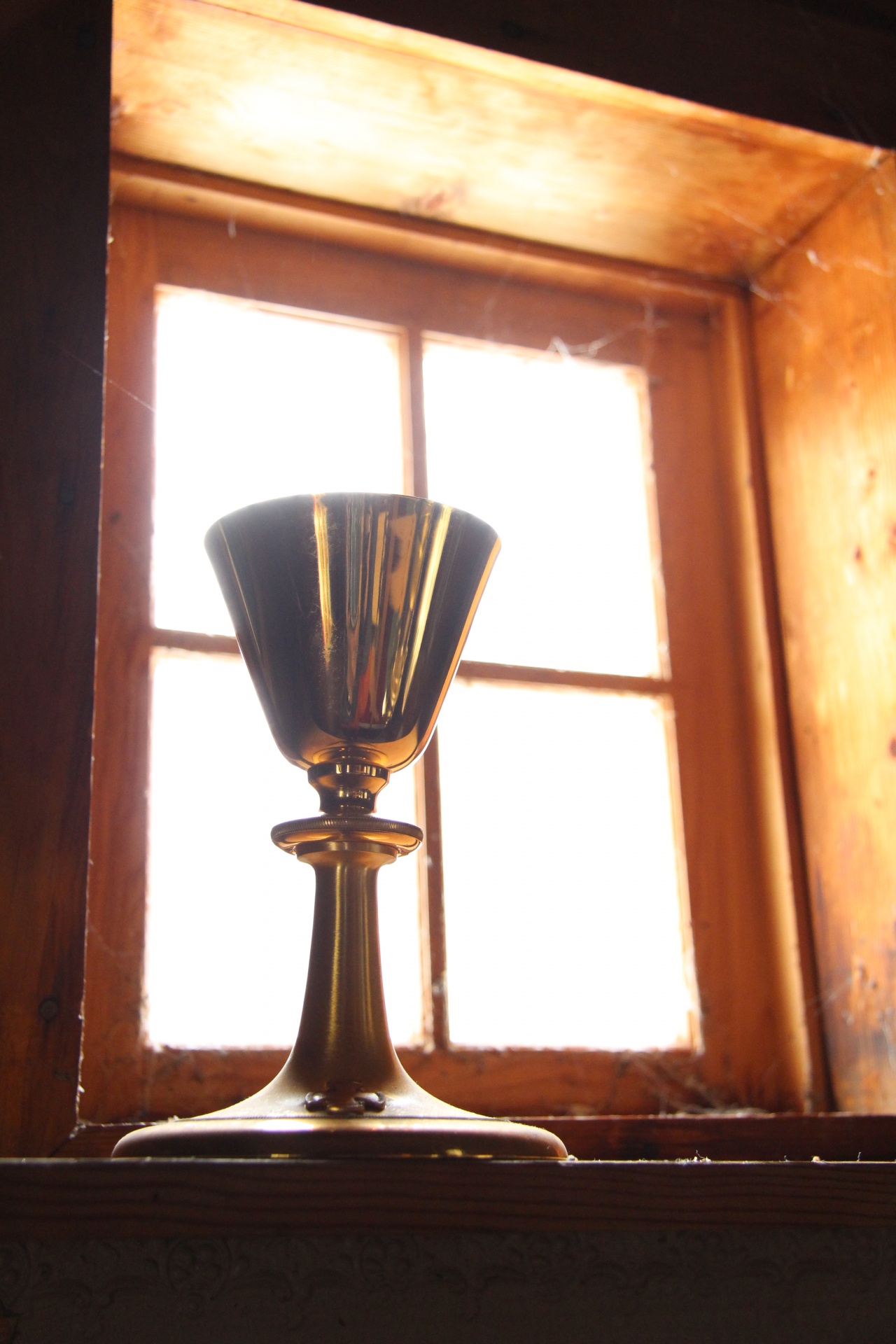 sacramental goblet brass free photo