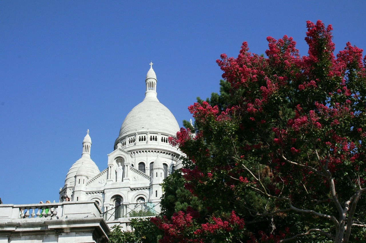 sacre coeur dome of church paris free photo
