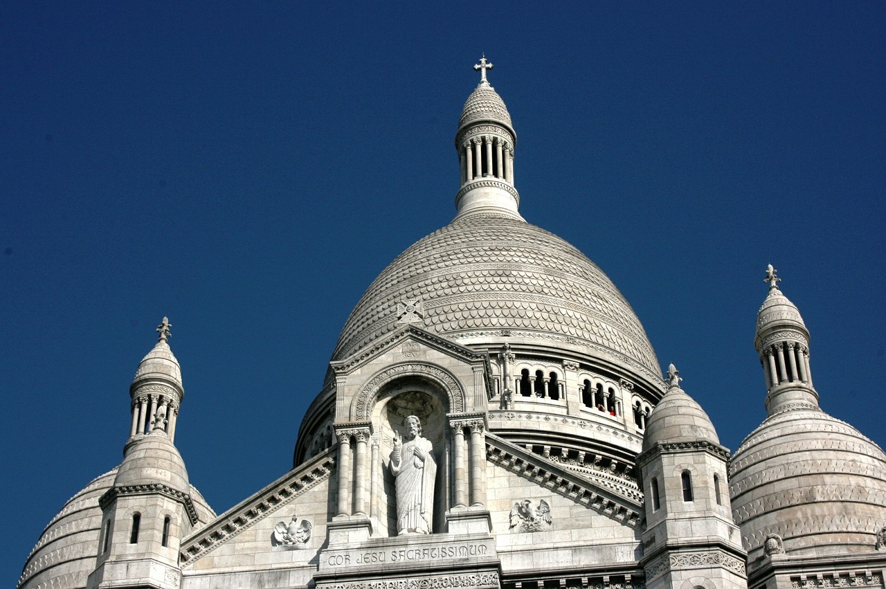 sacre coeur jesus christ dome of church free photo