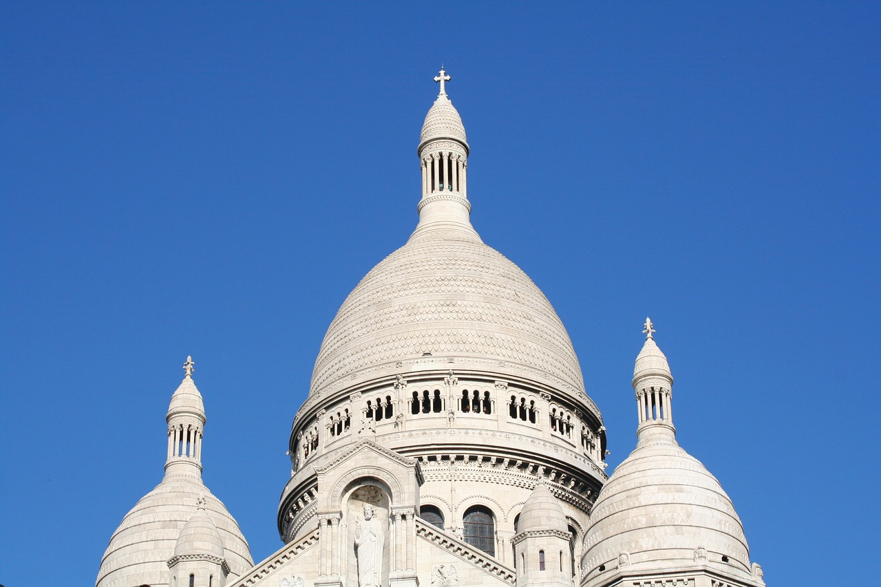sacred heart montmartre dome free photo