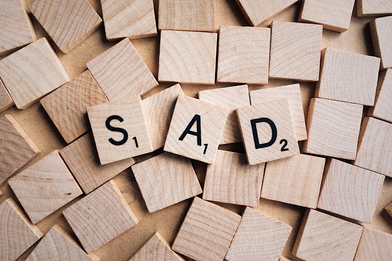 sad emotion word free photo