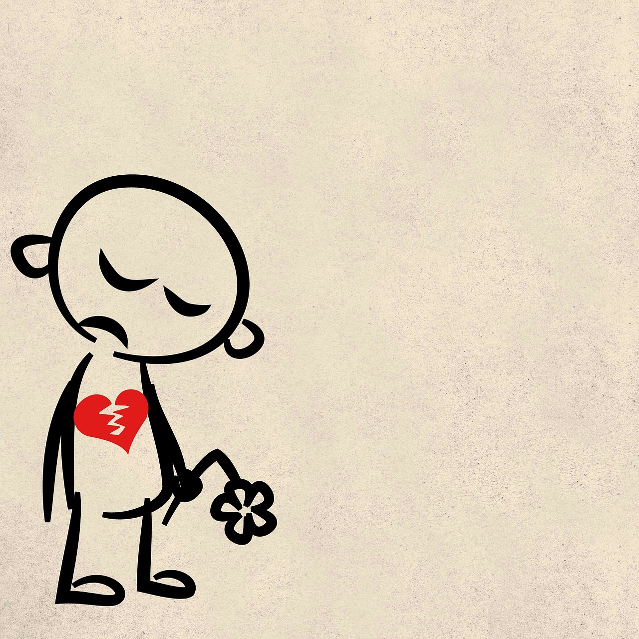 sad broken heart background free photo