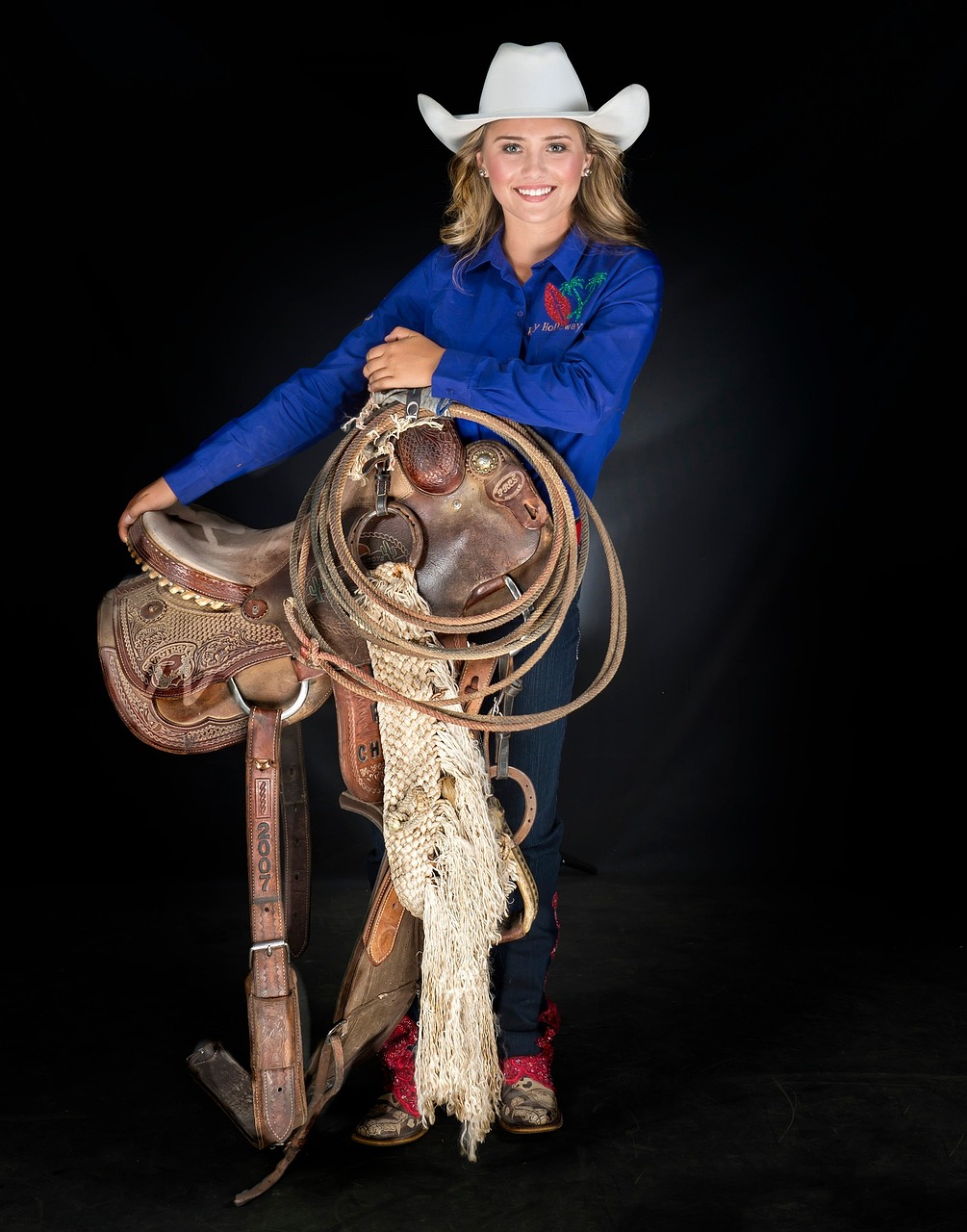 saddle cowgirl rider free photo