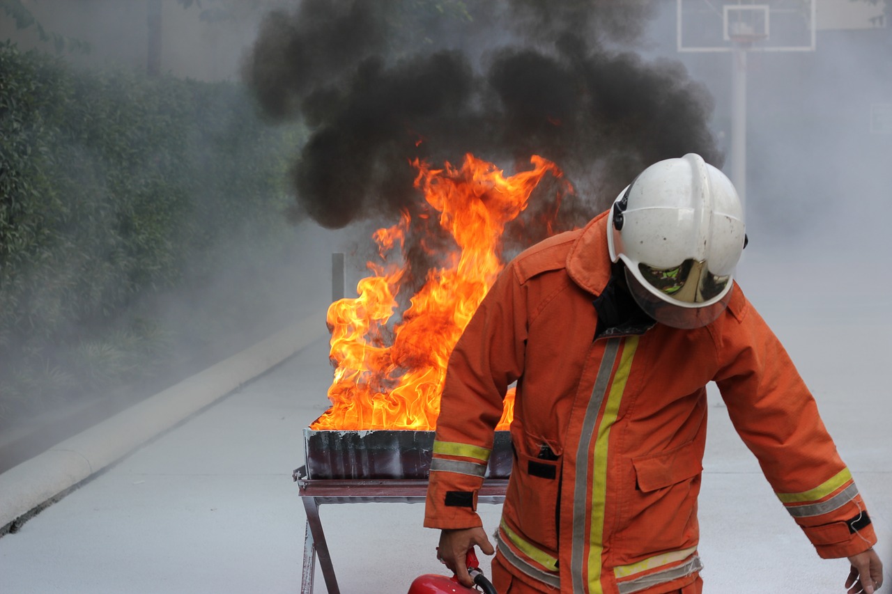 safety fireman smoke free photo