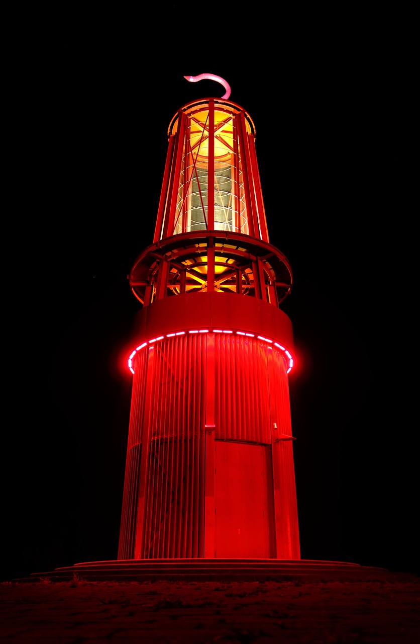 safety lamp monument night free photo