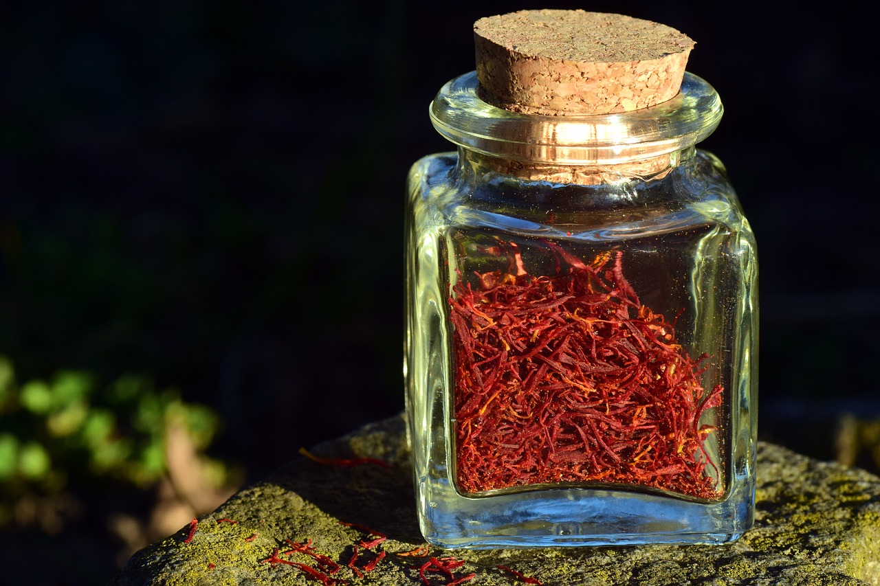 saffron  bottle  small free photo