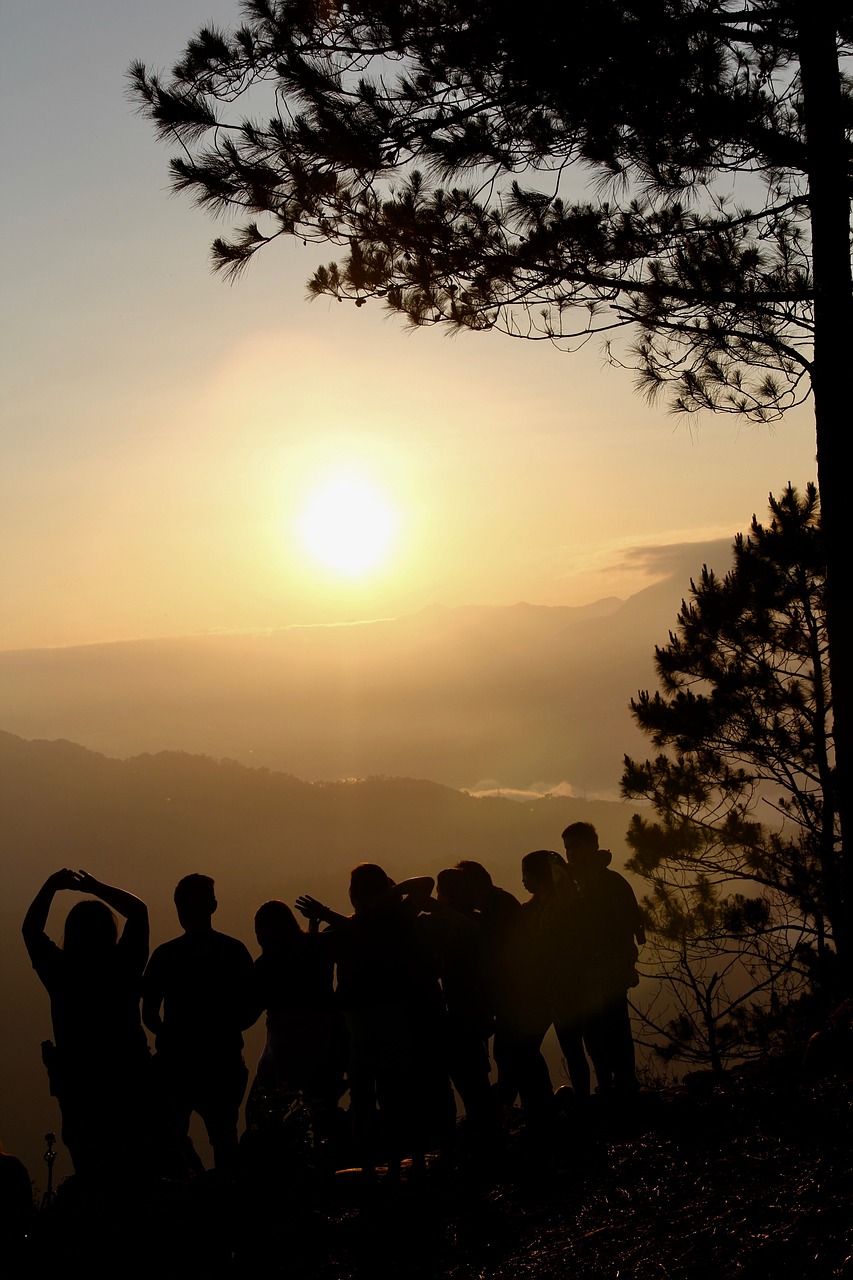 sagada sunrise friendship free photo