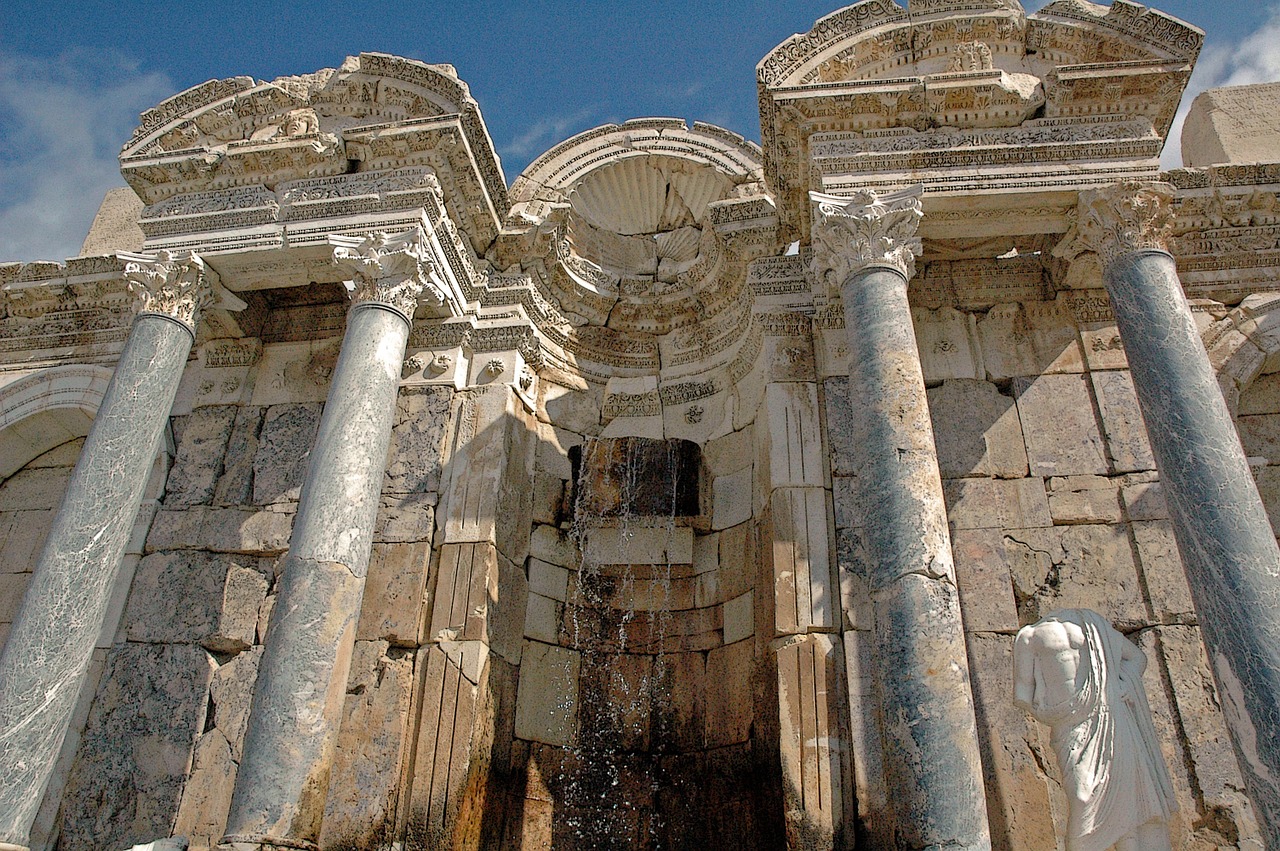 sagalassos ancient column free photo