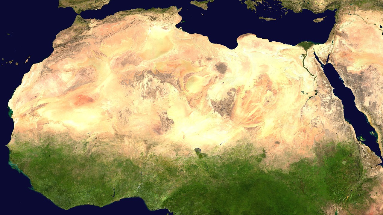 sahara desert satellite photo free photo