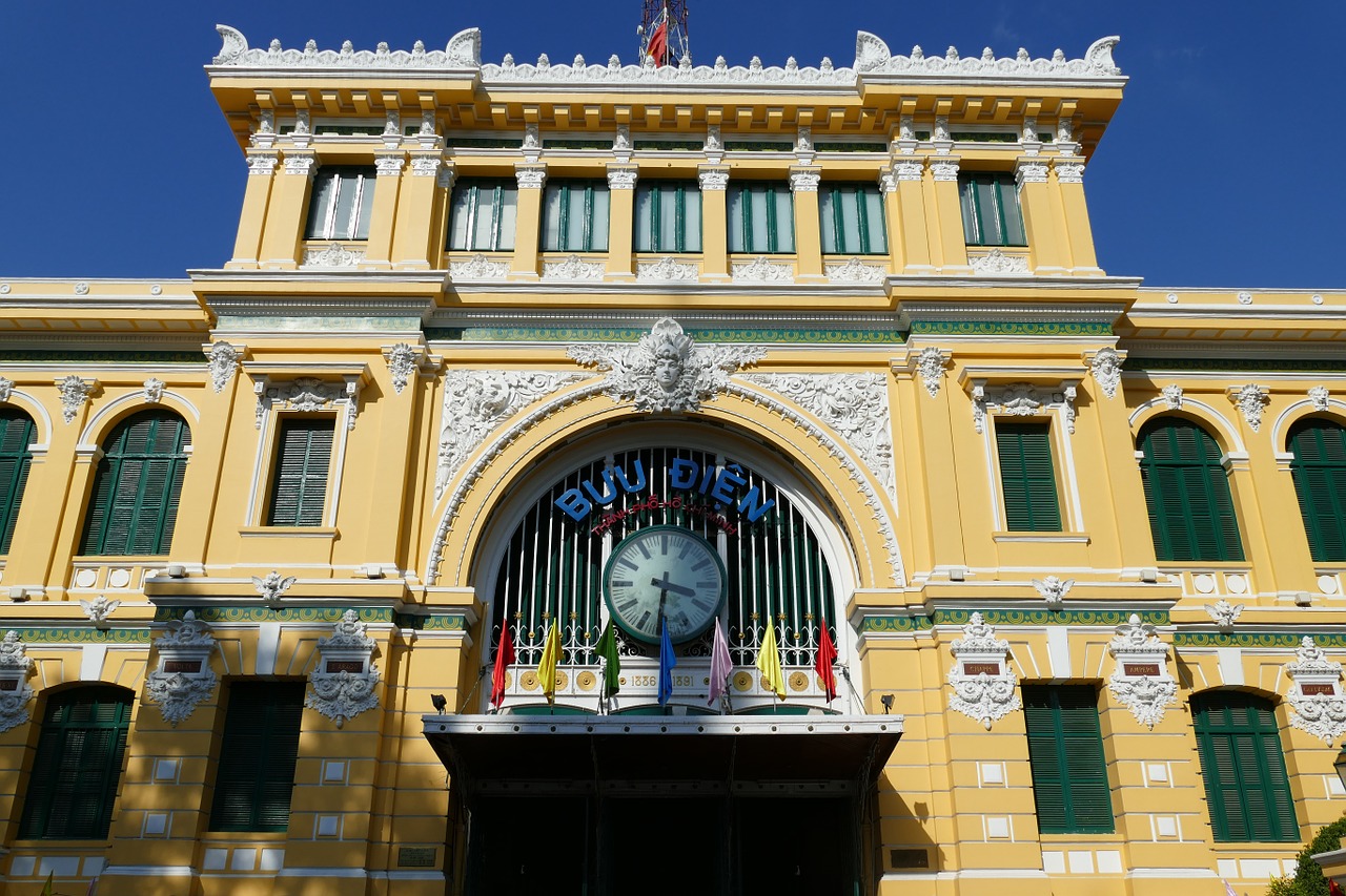 saigon ho chi minh city vietnam post free photo