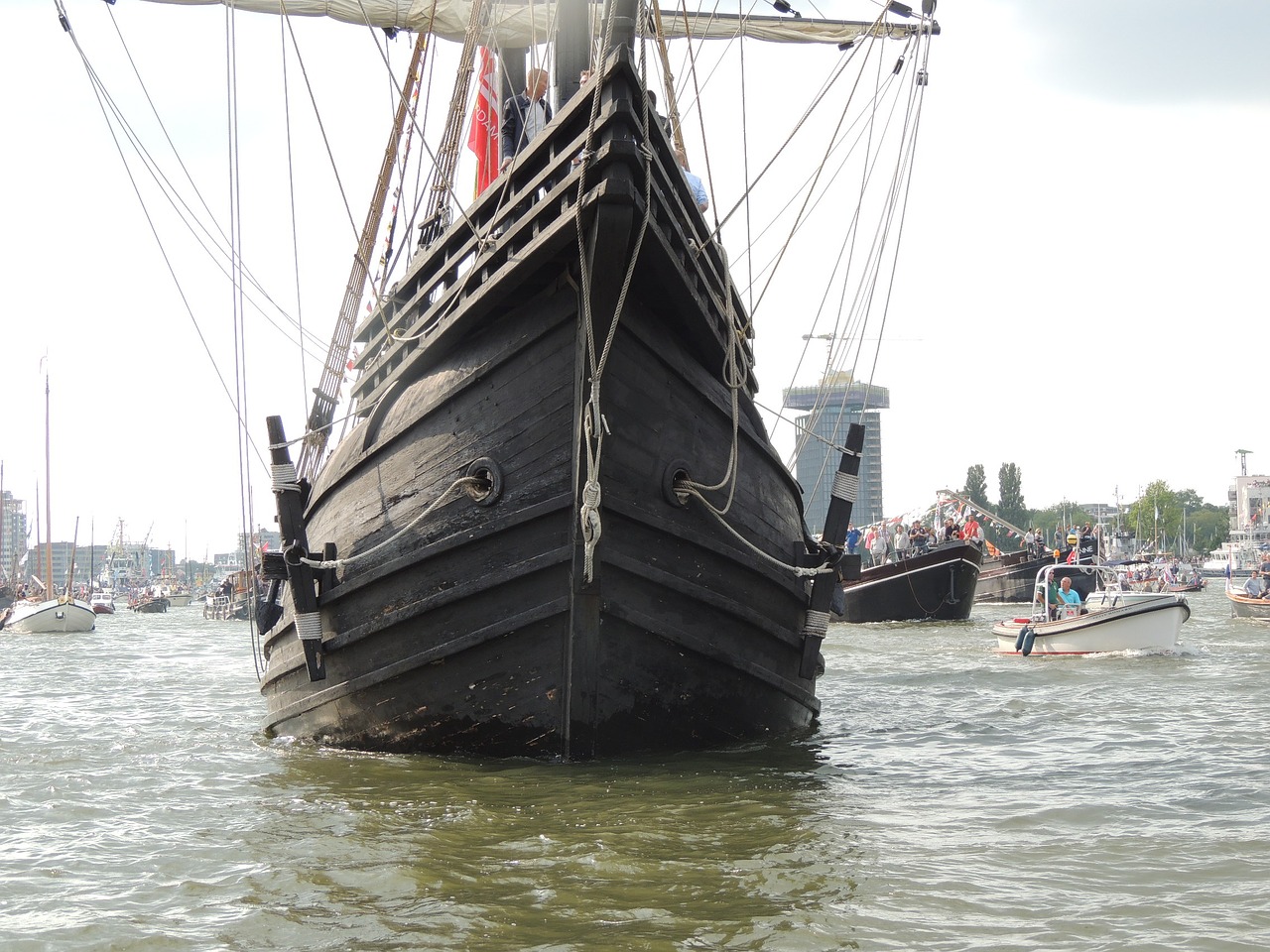 amsterdam ship boats free photo