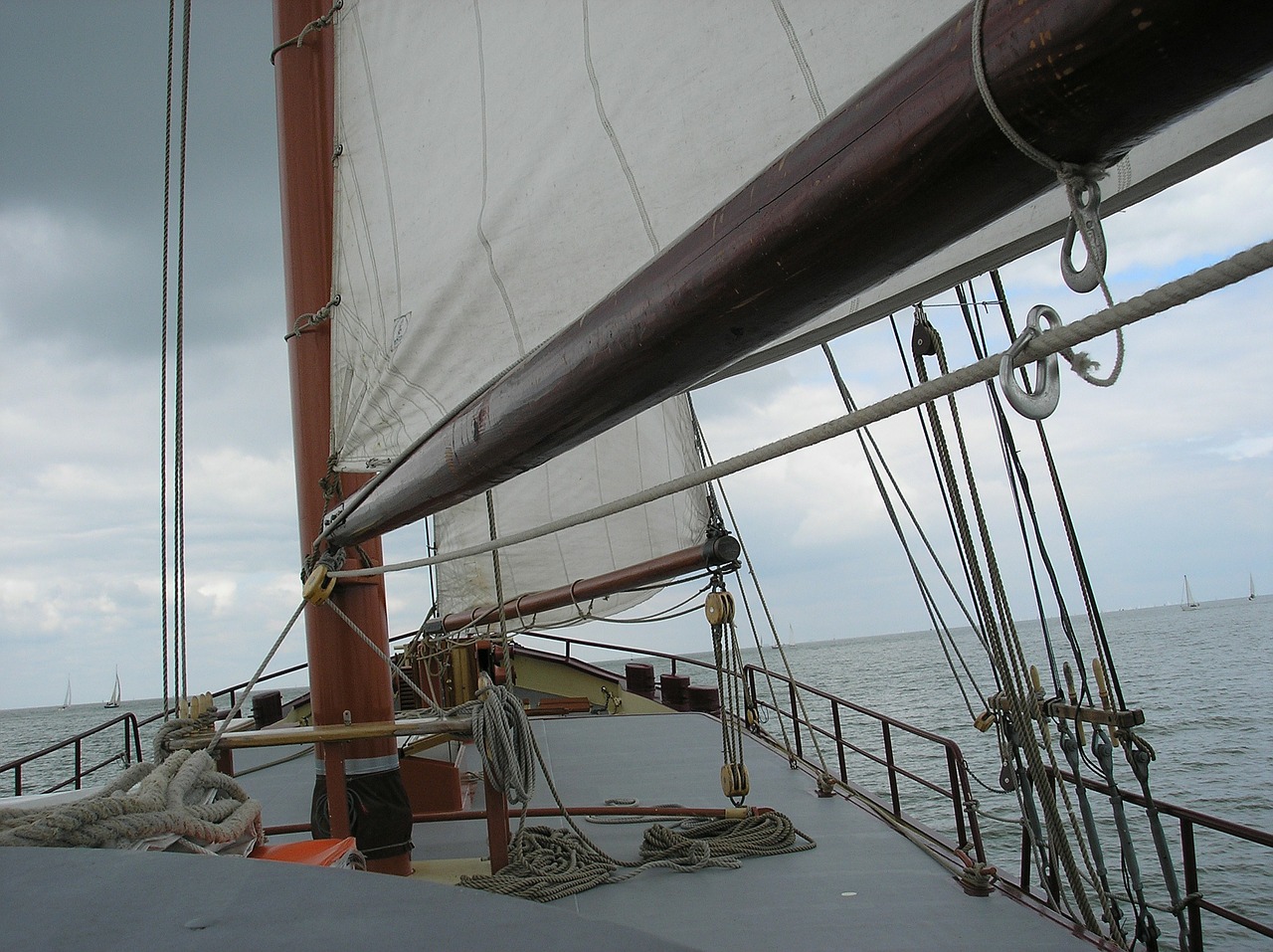 sail wind power ocean free photo