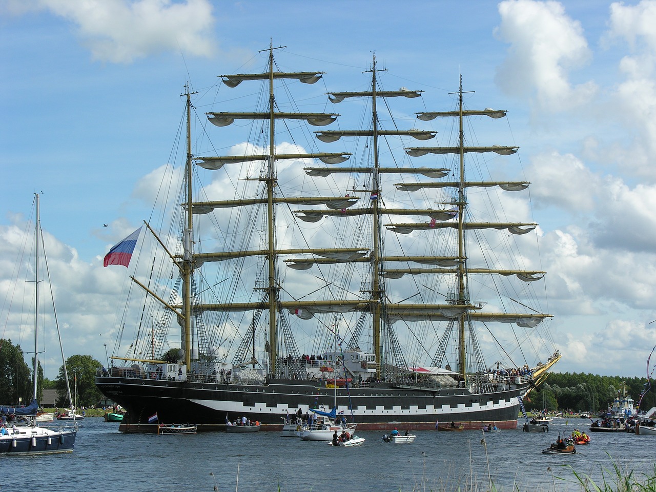 sail ship amsterdam free photo