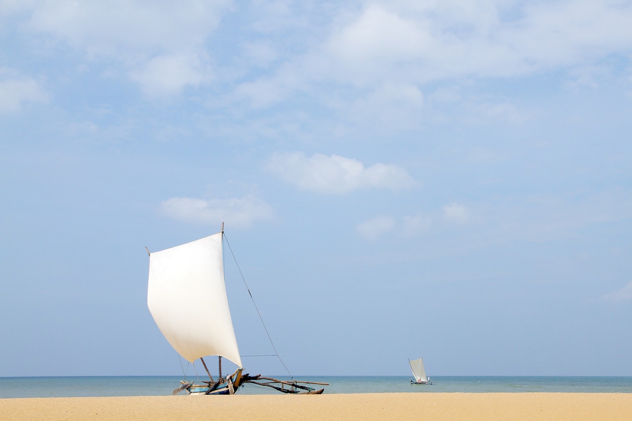 sail boat beach free photo