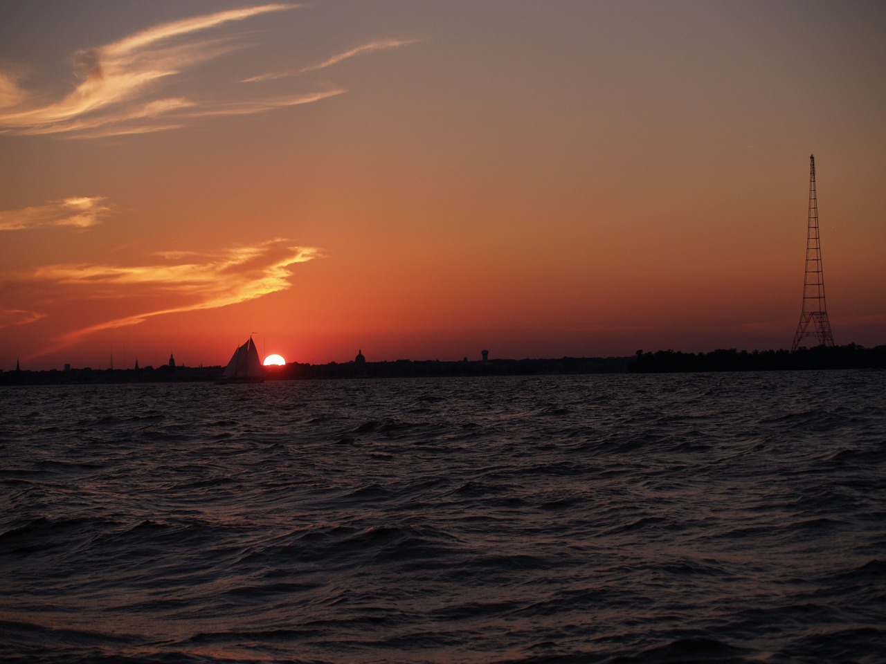 sail sailboat sunset free photo