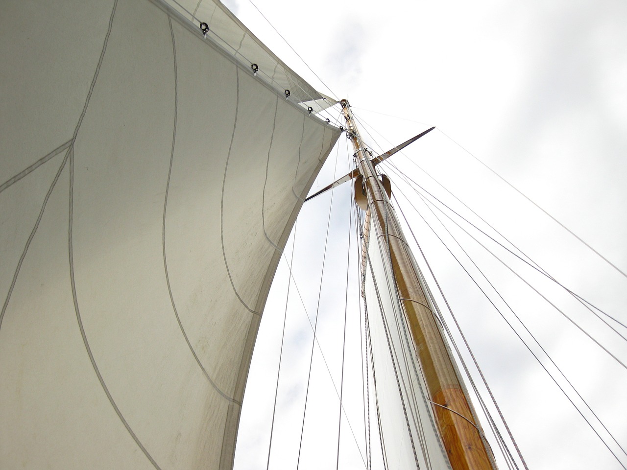 sail mast boat free photo