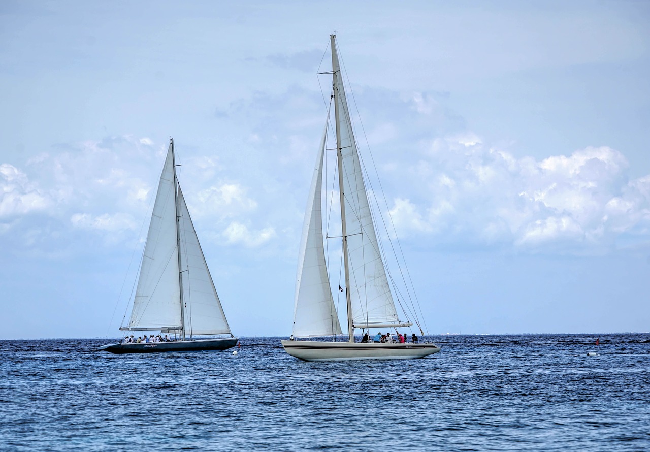 sail boats caribbean boat free photo