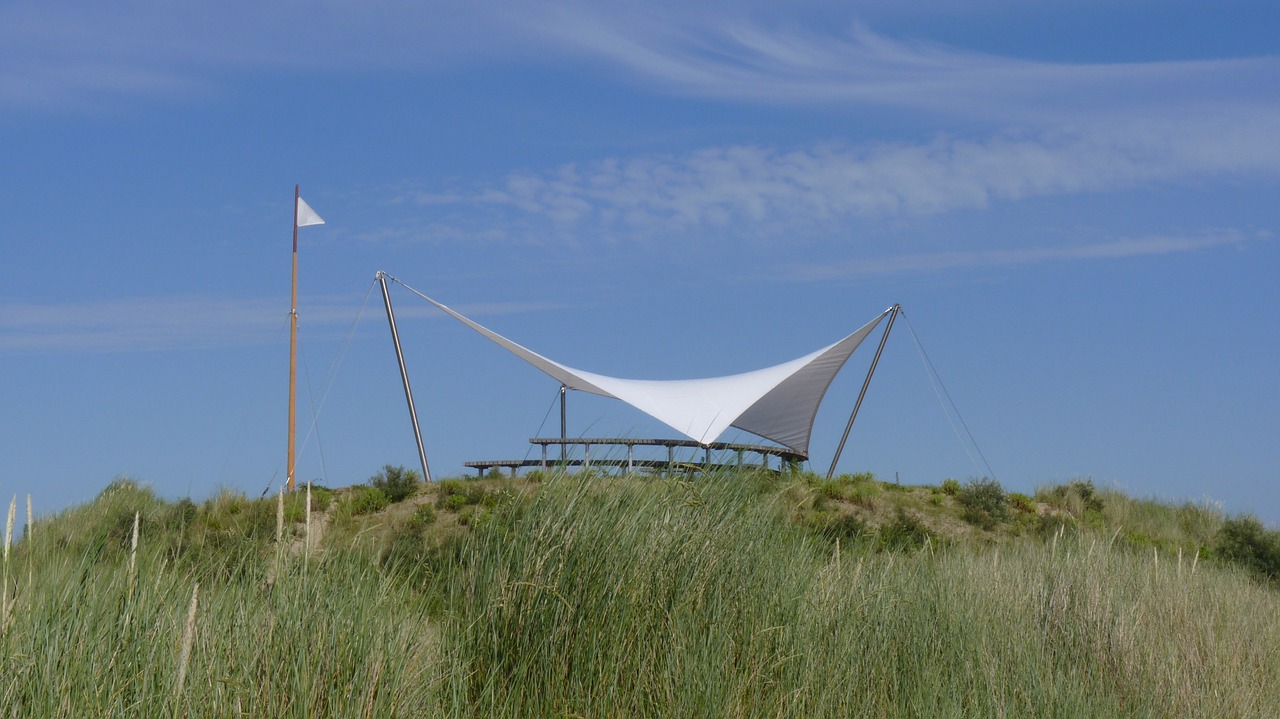 sail shade dune sky free photo