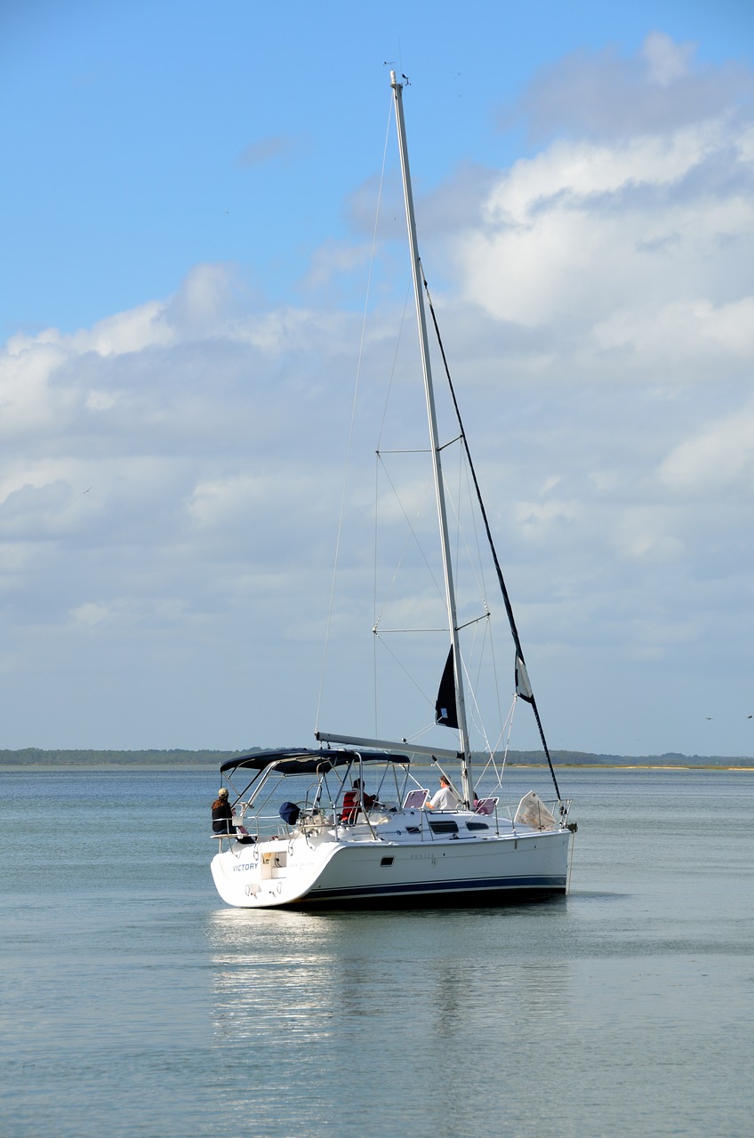 sailboat sailing river free photo