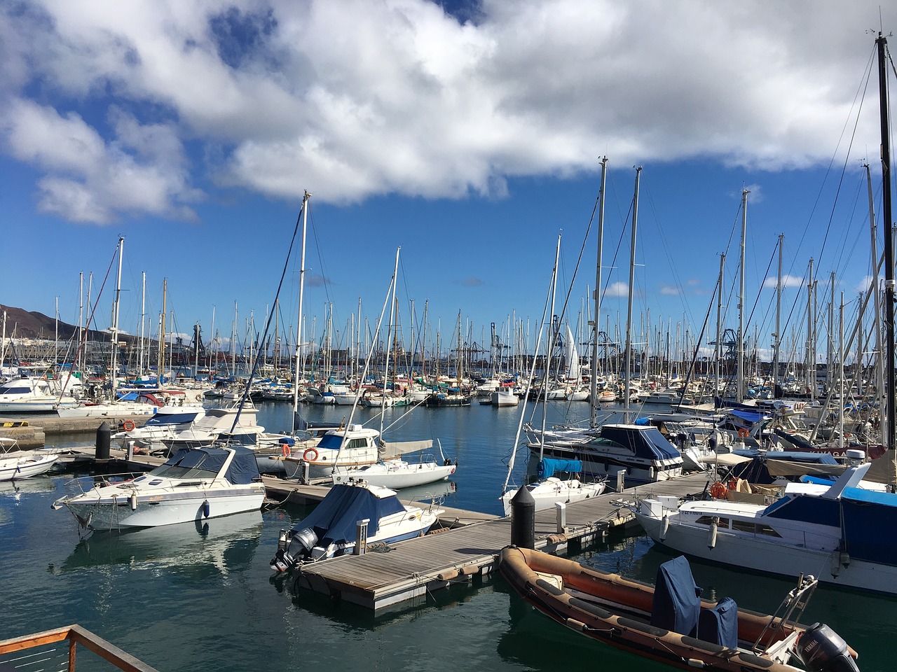 sailboat port mooring free photo