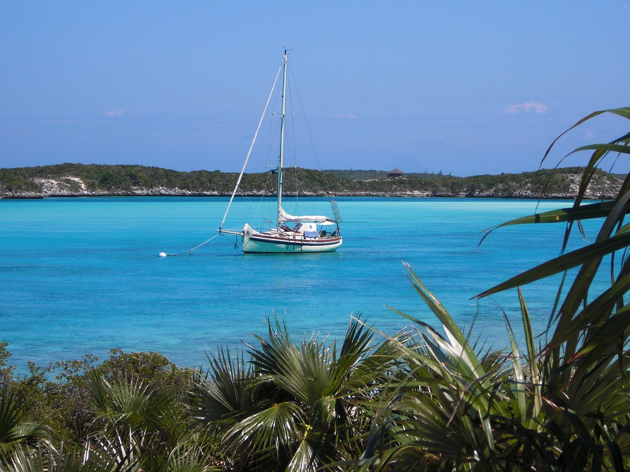 sailboat  vacation  bahamas free photo