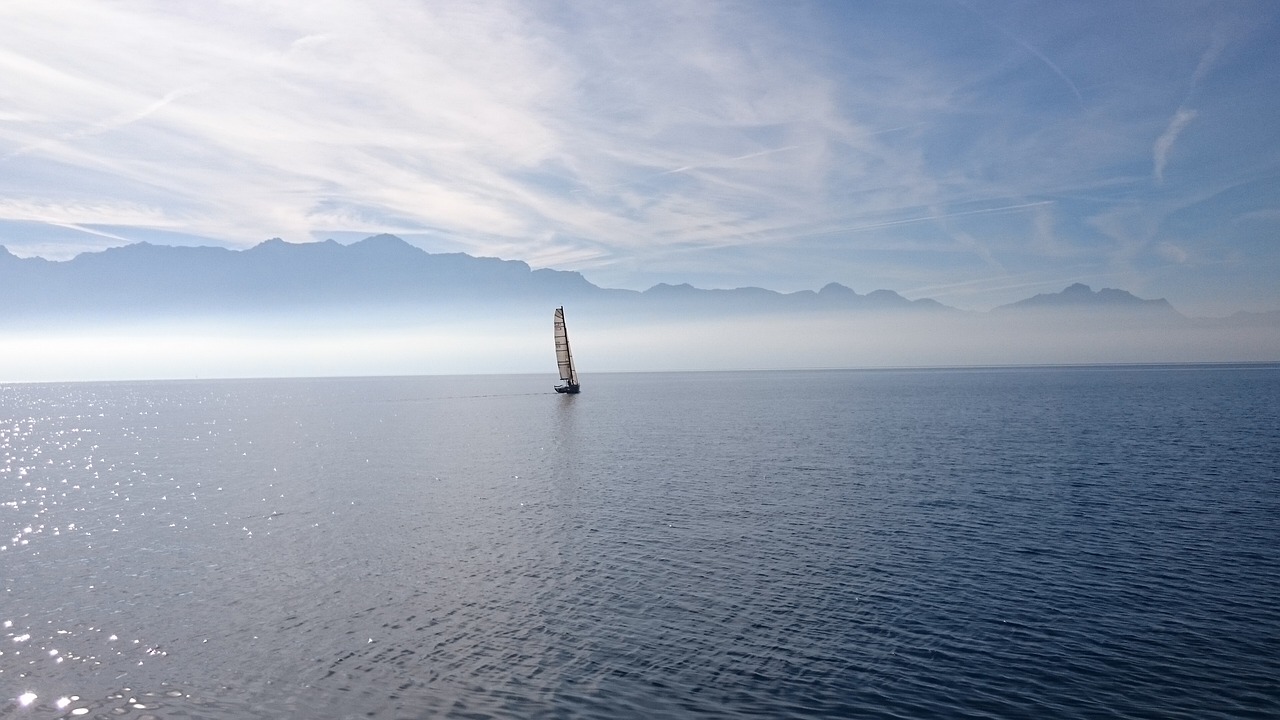 sailboat  lake  sailing free photo